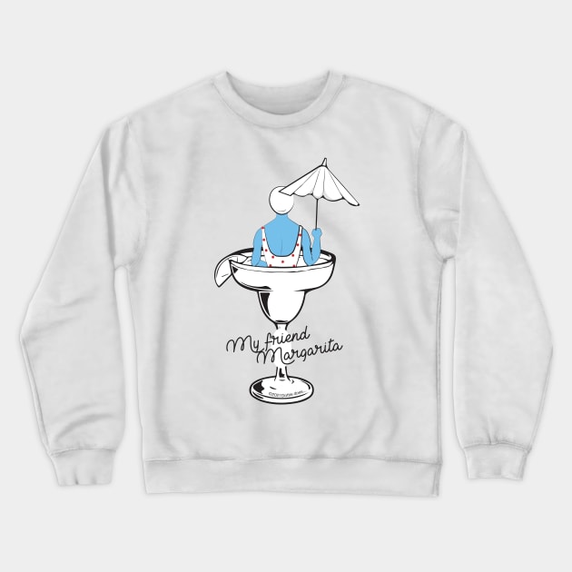 My friend Margarita - Dottie does series Crewneck Sweatshirt by gallerynadine